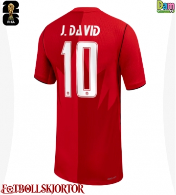 Kanada Jonathan David #10 Hemmatröja Dam VM 2026 Kortärmad